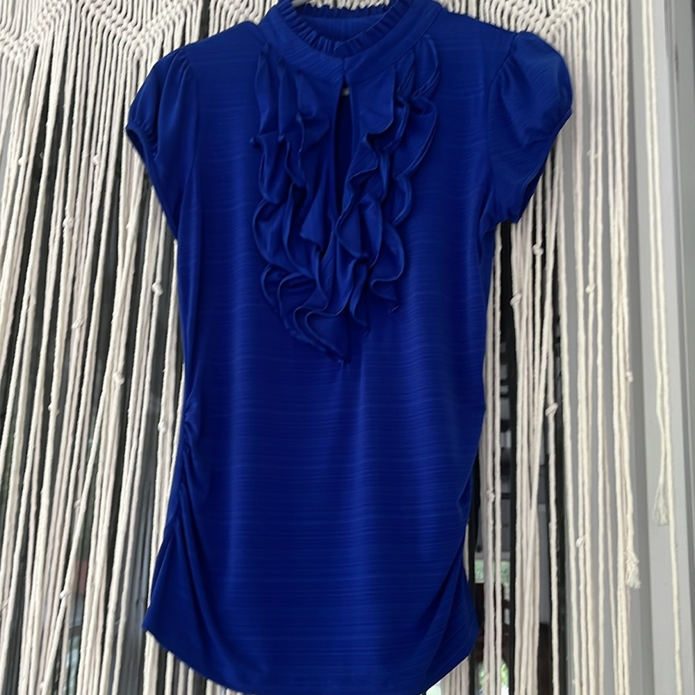 Royal Blue Blouse